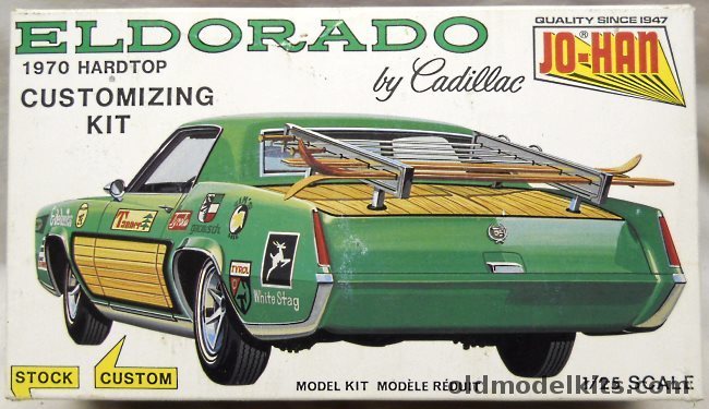 Jo-Han 1/25 1970 Cadillac Eldorado Hardtop - Stock or Customized, C-5570 plastic model kit
